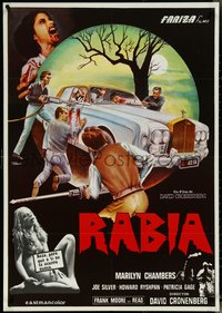 6z0178 RABID Spanish 1977 Marilyn Chambers, Cronenberg, completely different horror art, ultra rare!