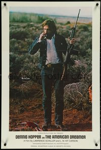 6z0239 AMERICAN DREAMER 22x33 special poster 1971 Dennis Hopper smoking joint & holding gun!