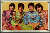 6z0795 BEATLES fan club 20x30 English special poster 1967 Paul, John, Sgt. Pepper, ultra rare!