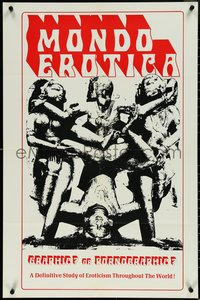 6z0247 MONDO EROTICA 23x35 special poster 1972 wild image, graphic or pornographic?