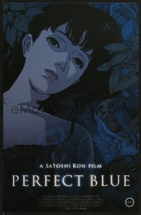 6z0747 PERFECT BLUE mini poster R2018 Satoshi Kon's Pafekuto Buru, anime art of woman, ultra rare!