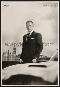 6z0806 SKYFALL IMAX 14x20 special poster 2012 image of Daniel Craig as Bond, newest 007!