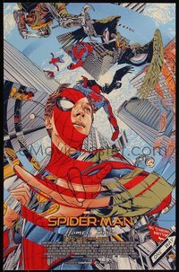 6z0748 SPIDER-MAN: HOMECOMING advance mini poster 2017 completely different art by Martin Ansin!