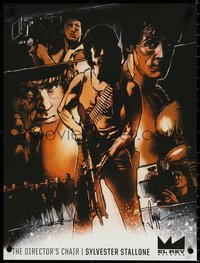 6z0782 SYLVESTER STALLONE #136/350 18x24 art print 2015 Shipper art of him as Rambo, Rocky and more!