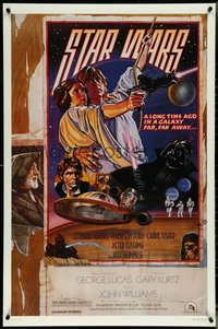 6z0528 STAR WARS style D Kilian fan club 1sh R1992 Lucas, circus poster art by Struzan & White!