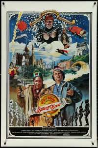 6z0533 STRANGE BREW int'l 1sh 1983 art of hosers Rick Moranis & Dave Thomas with beer by John Solie!