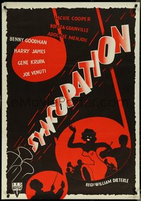 6z0108 SYNCOPATION Swedish R1952 Big Band, completely different art by Gosta Aberg, ultra rare!