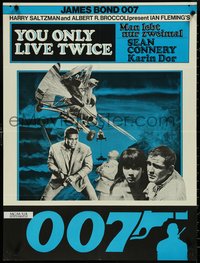 6z0157 YOU ONLY LIVE TWICE Swiss R1970s Sean Connery as secret agent James Bond 007, English title!