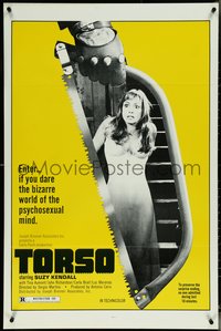 6z0543 TORSO 1sh 1973 directed by Sergio Martino, sexy Suzy Kendall, bizarre psychosexual minds!