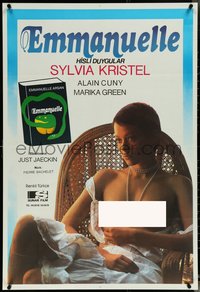 6z0182 EMMANUELLE Turkish 1975 different image of sexy Sylvia Kristel in the title role, rare!