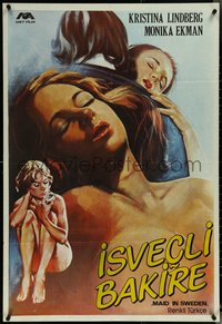 6z0187 MAID IN SWEDEN Turkish 1975 Wolman sexploitation movie with all Swedish actors, ultra rare!