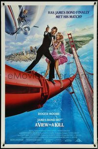 6z0555 VIEW TO A KILL 1sh 1985 Roger Moore as James Bond 007, Walken, Grace Jones!