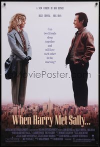 6z0564 WHEN HARRY MET SALLY 1sh 1989 giant Billy Crystal & sexy Meg Ryan over New York City!