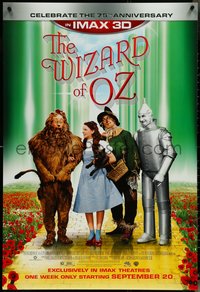 6z0570 WIZARD OF OZ advance DS 1sh R2013 Victor Fleming, Judy Garland all-time classic!