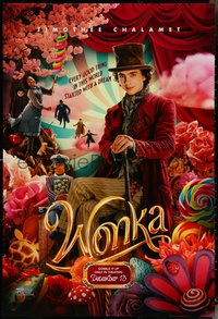 6z0571 WONKA teaser DS 1sh 2023 every good thing started w/ a dream, Timothee Chalamet & cast!