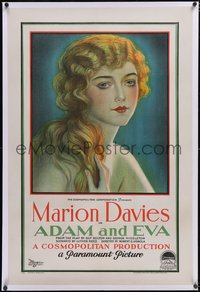 7a0506 ADAM & EVA linen 1sh 1923 rich Marion Davies tricked into thinking she is poor, ultra rare!