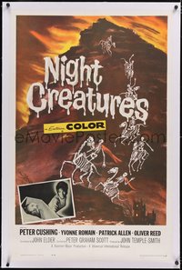 7a0561 CAPTAIN CLEGG linen 1sh 1962 Hammer, great art of Night Creatures riding skeleton horses!