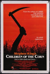7a0564 CHILDREN OF THE CORN linen 1sh 1983 Stephen King horror, and a child shall lead them!