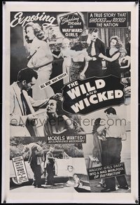 7a0611 FLESH MERCHANT linen 1sh 1956 wayward girls bought, sold, and traded, The Wild & Wicked!