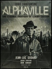 7a0120 ALPHAVILLE French 1p 1965 Godard, Eddie Constantine as Lemmy Caution, Anna Karina, Mascii!