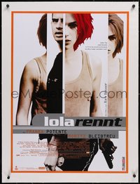 7a0354 RUN LOLA RUN linen German 1998 cool multiple images of sexy Franka Potente with gun!