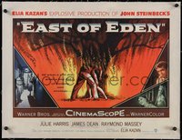 7a0484 EAST OF EDEN linen 1/2sh 1955 first James Dean, John Steinbeck, directed by Elia Kazan!