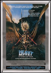 7a0638 HEAVY METAL linen int'l 1sh 1981 classic musical animation, Chris Achilleos fantasy art!