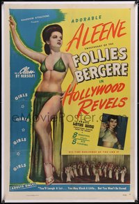 7a0646 HOLLYWOOD REVELS linen 1sh 1946 sexy Aleene, Sweetheart of Follies Bergere & sassy lassies!