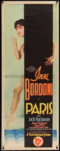 7a0216 PARIS insert 1929 sexy American art student Irene Bordoni studies in France, ultra rare!