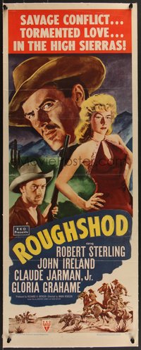 7a0452 ROUGHSHOD linen insert 1949 super sleazy Gloria Grahame isn't good enough to marry, Ireland!
