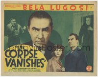 7a0056 CORPSE VANISHES TC 1942 mad scientist Bela Lugosi, Luana Walters, Coffin, ultra rare!