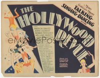 7a0059 HOLLYWOOD REVUE TC 1929 great art of sexy showgirls, talking, singing, dancing, ultra rare!