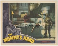 7a0063 MUMMY'S HAND LC 1940 great image of Tom Tyler as the monster approaching girl on altar, rare!