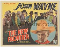 7a0065 NEW FRONTIER TC 1935 young John Wayne surrounded by many cowboys, ultra rare!