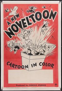 7a0733 NOVELTOON linen 1sh 1949 great cartoon art of Casper the Friendly Ghost, Li'l Audrey & more!