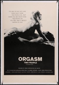 7a0742 ORGASM linen 1sh 1970s you may or may not have done what these two people do, ultra rare!