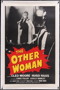 7a0743 OTHER WOMAN linen 1sh 1954 Hugo Haas directs & stars with sexy blonde bad girl Cleo Moore!