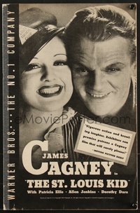 7a0113 ST. LOUIS KID pressbook 1934 great images of James Cagney & Patricia Ellis, ultra rare!