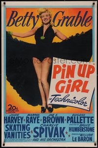 7a0183 PIN UP GIRL 1sh 1944 sexy full-length Betty Grable in skimpy outfit showing her legs!