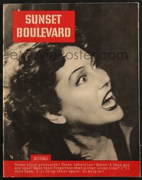 7a0014 SUNSET BOULEVARD promo brochure 1950 rare 36-page oversized magazine with images & info!