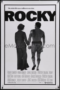 7a0173 ROCKY studio style 1sh 1976 boxer Sylvester Stallone's life was a million-to-one shot!