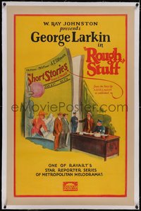 7a0774 ROUGH STUFF linen 1sh 1925 George Larkin, one of Rayart's Star Reporter series, ultra rare!