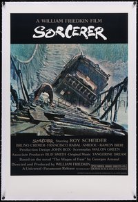 7a0798 SORCERER linen 1sh 1977 William Friedkin, Roy Schieder, remake of Clouzot's Wages of Fear!