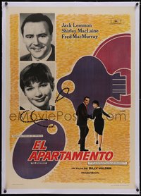 7a0369 APARTMENT linen Spanish 1963 Billy Wilder, Jack Lemmon, Shirley MacLaine, different & rare!