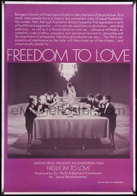 7a0308 FREEDOM TO LOVE linen half subway 1970 sexy Bourgeois Society dinner party image!