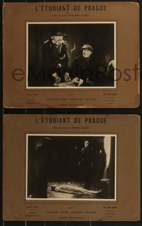 7a0021 STUDENT OF PRAGUE 4 French LCs 1926 Conrad Veidt sells his soul to the Devil, ultra rare!