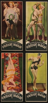 7a0082 FOOTLIGHT PARADE group of 6 heralds 1933 wonderful images with scantily clad showgirls!