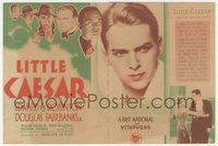 7a0080 LITTLE CAESAR herald 1930 Edward G. Robinson, Douglas Fairbanks Jr, crime classic, rare!