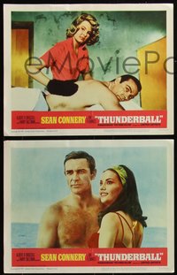 7a0051 THUNDERBALL 8 LCs 1965 Sean Connery as James Bond 007, Celi, Paluzzi, Auger, complete set!