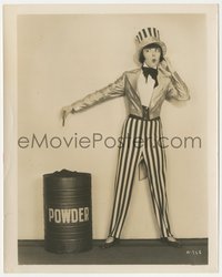 7b1483 COLLEEN MOORE 8x10.25 still 1920s as Uncle Sam preparing for a big blow out for 4th of July